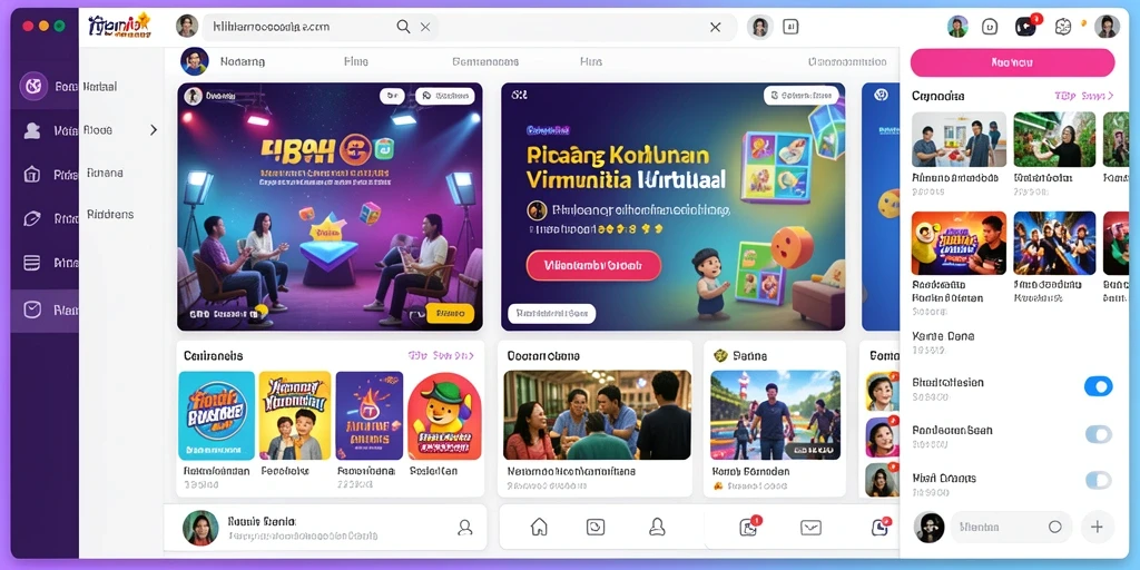 Komunitas aktif yang siap mendukung satu sama lain.
