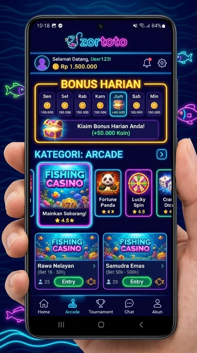 zortoto — layar beranda